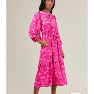 NWT Clever Floral Midi Dress 2X